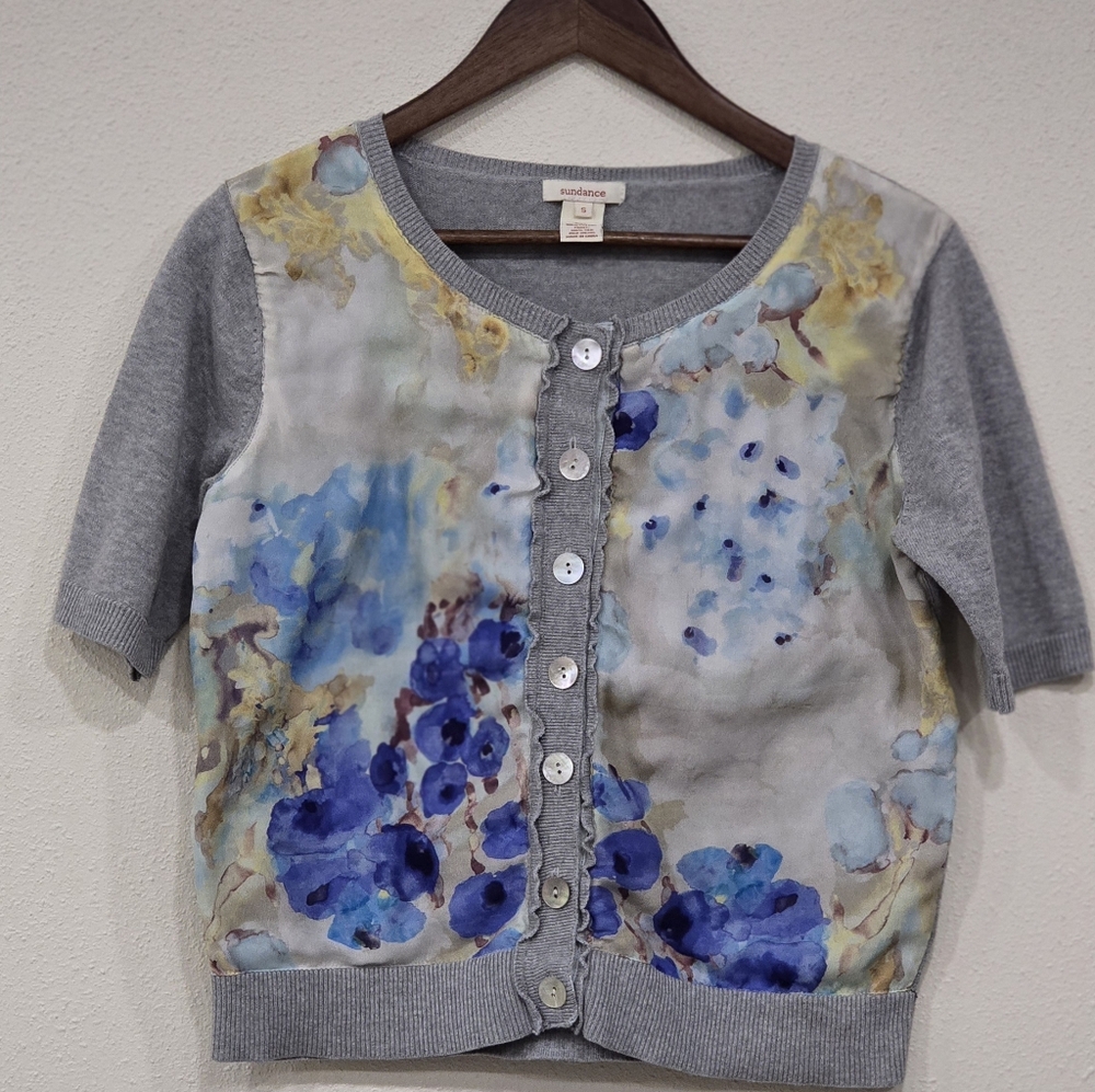 Sundance Women's Multicolor Artsy Silk Button Down Top
